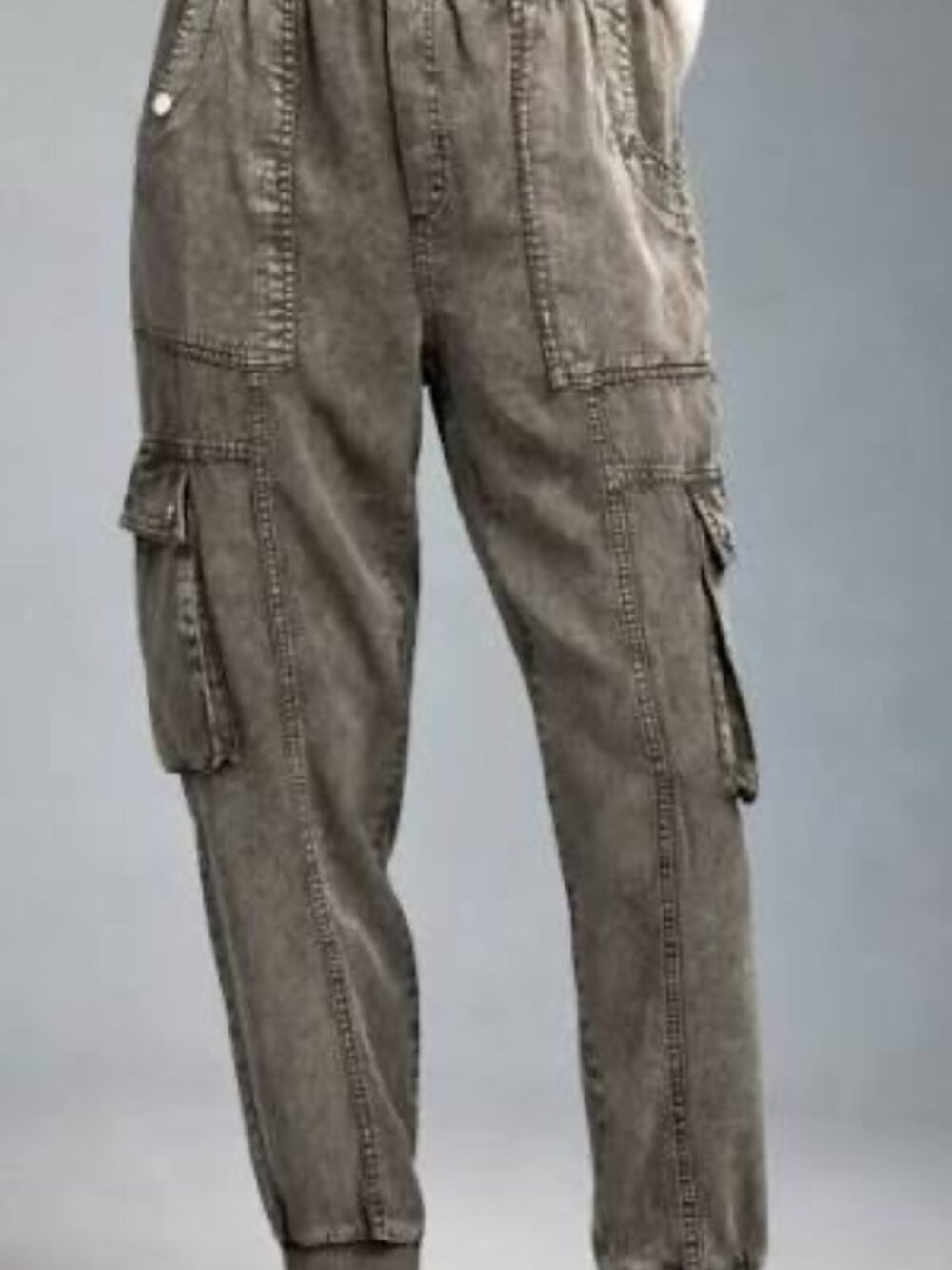 Anthropologie "olive" Joggers XS (grey) - Picture 3 of 10